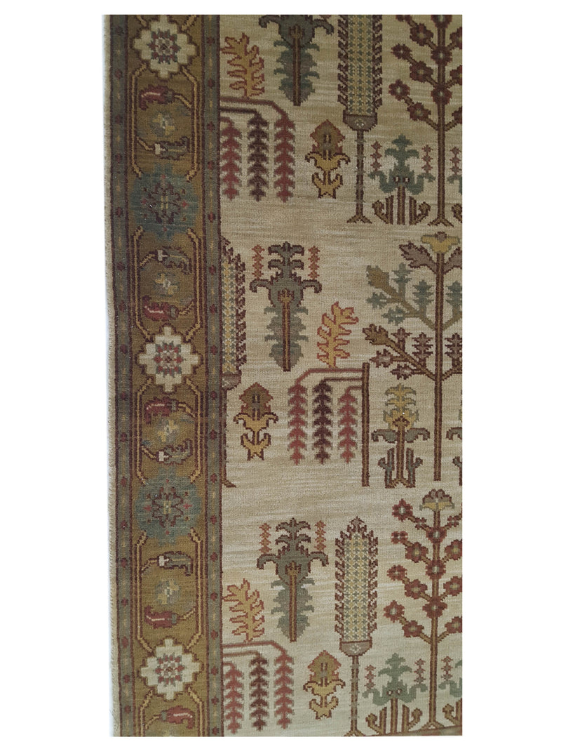 Pacific Tribal 36864 Ivory Olive Traditional Hand Knotted Rug