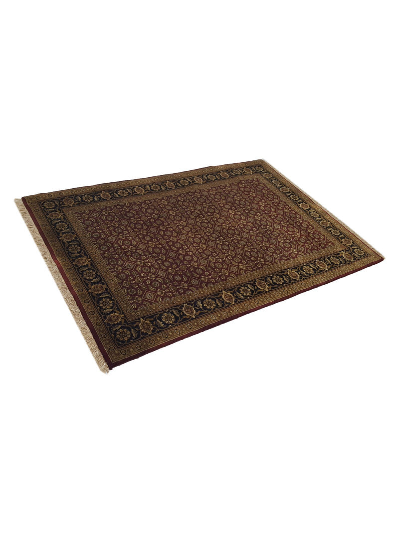 Pacific Serene 36908 Red Black Traditional Hand Knotted Rug