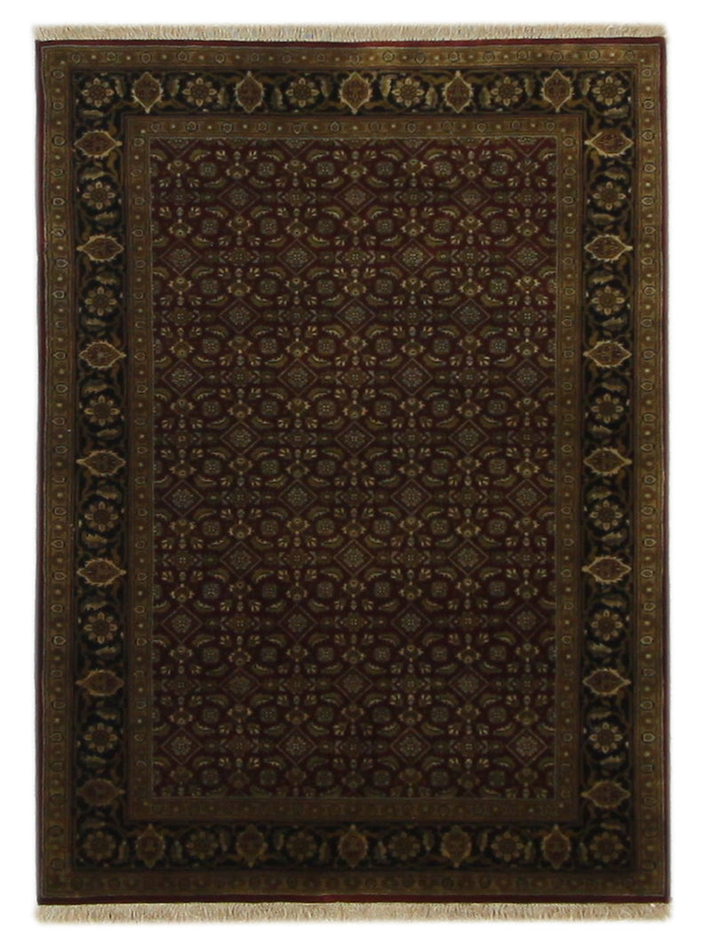 Pacific Serene Red Black Traditional