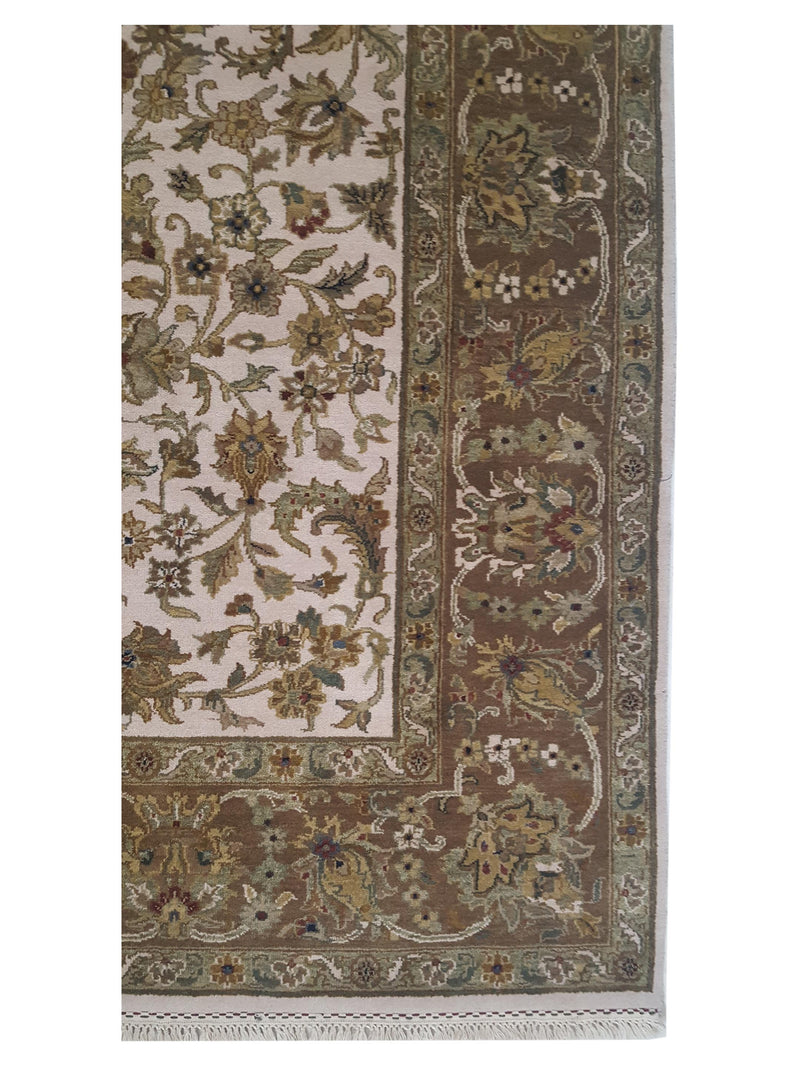 Pacific Crown 37000 Ivory Brown Traditional Hand Knotted Rug