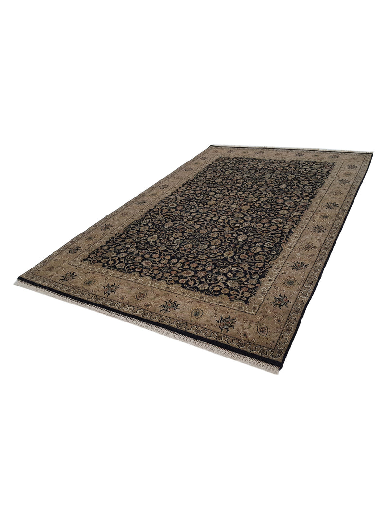Pacific Maharaja 37009 Black Beige Traditional Hand Knotted Rug