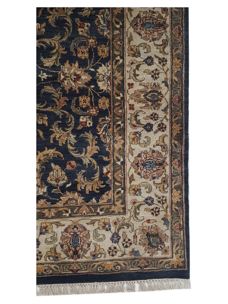 Pacific Crown 37027 Navy Gold Traditional Hand Knotted Rug