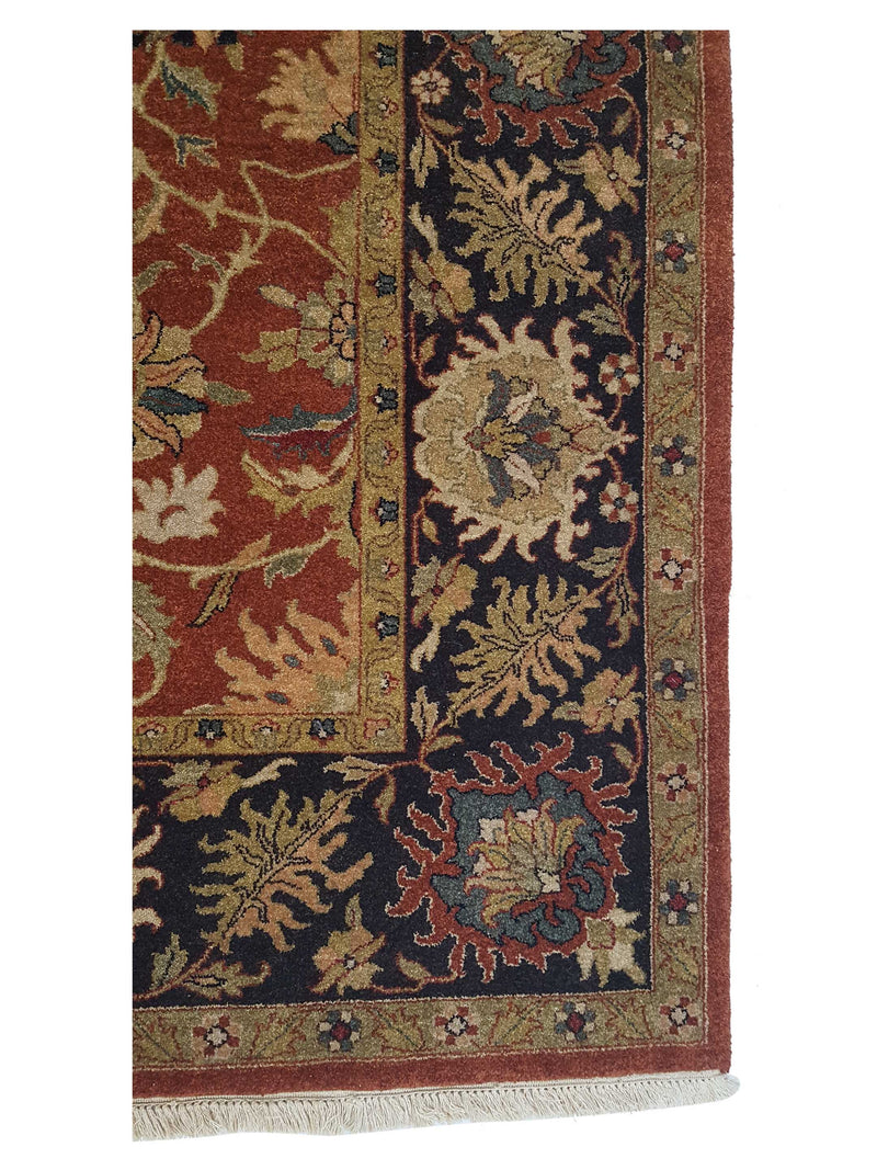 Pacific Maharaja 37235 Red Black Traditional Hand Knotted Rug