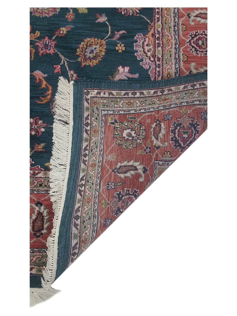Pacific Maharaja 37422 Green Rust Traditional Hand Knotted Rug