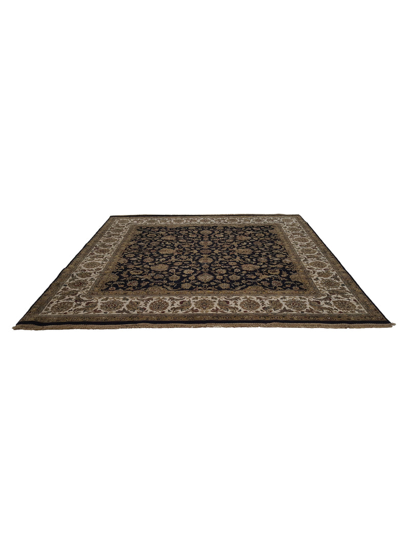 Pacific Crown 37452 Black Black Traditional Hand Knotted Rug