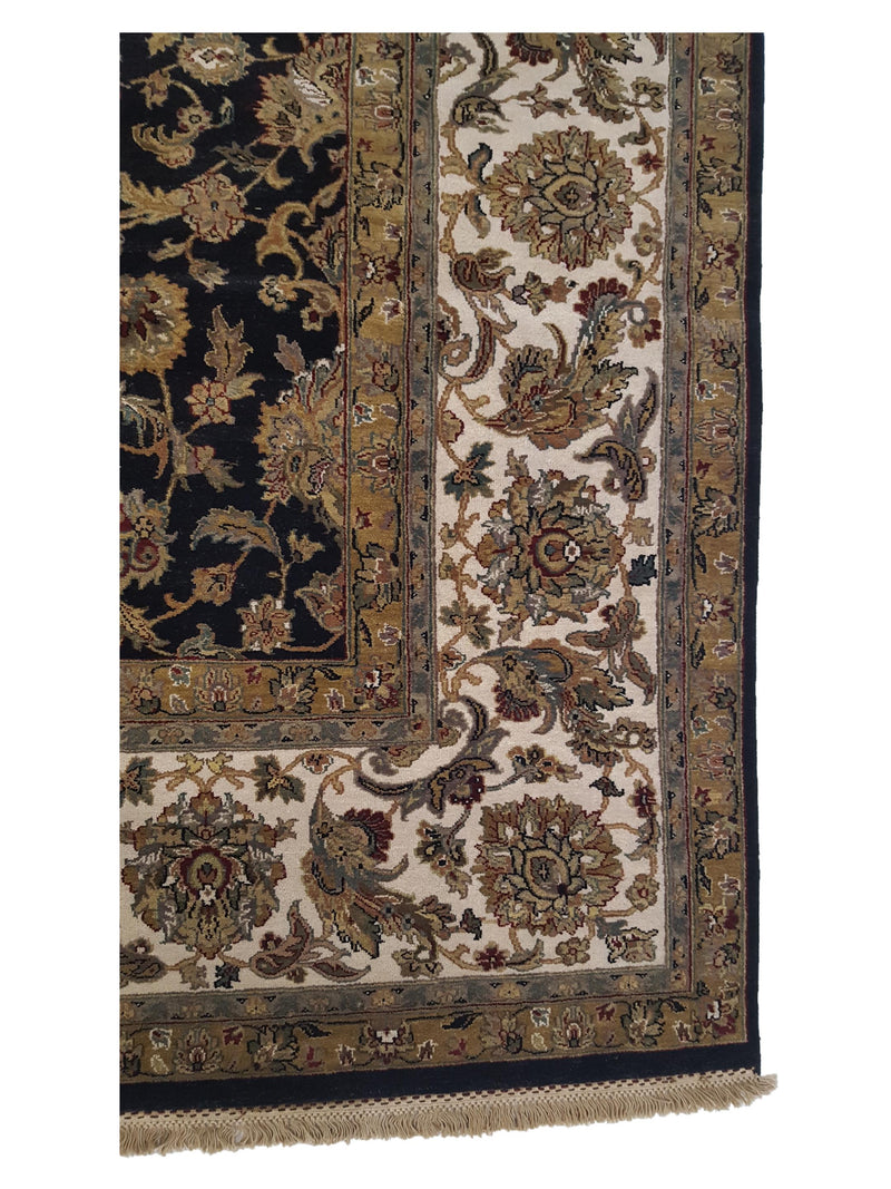 Pacific Crown 37452 Black Black Traditional Hand Knotted Rug