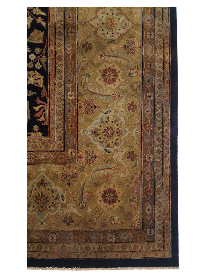 Pacific Serene 37506 Black Olive Traditional Hand Knotted Rug