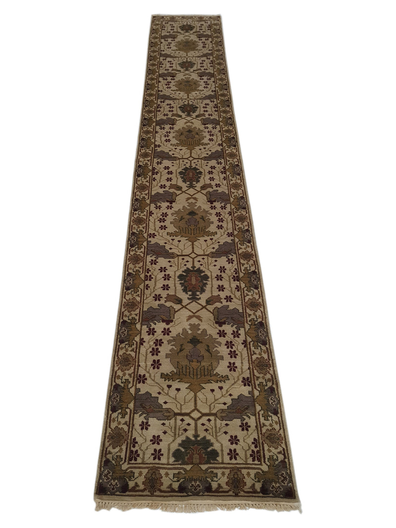 Pacific Tribal 37608 Ivory Ivory Traditional Hand Knotted Rug