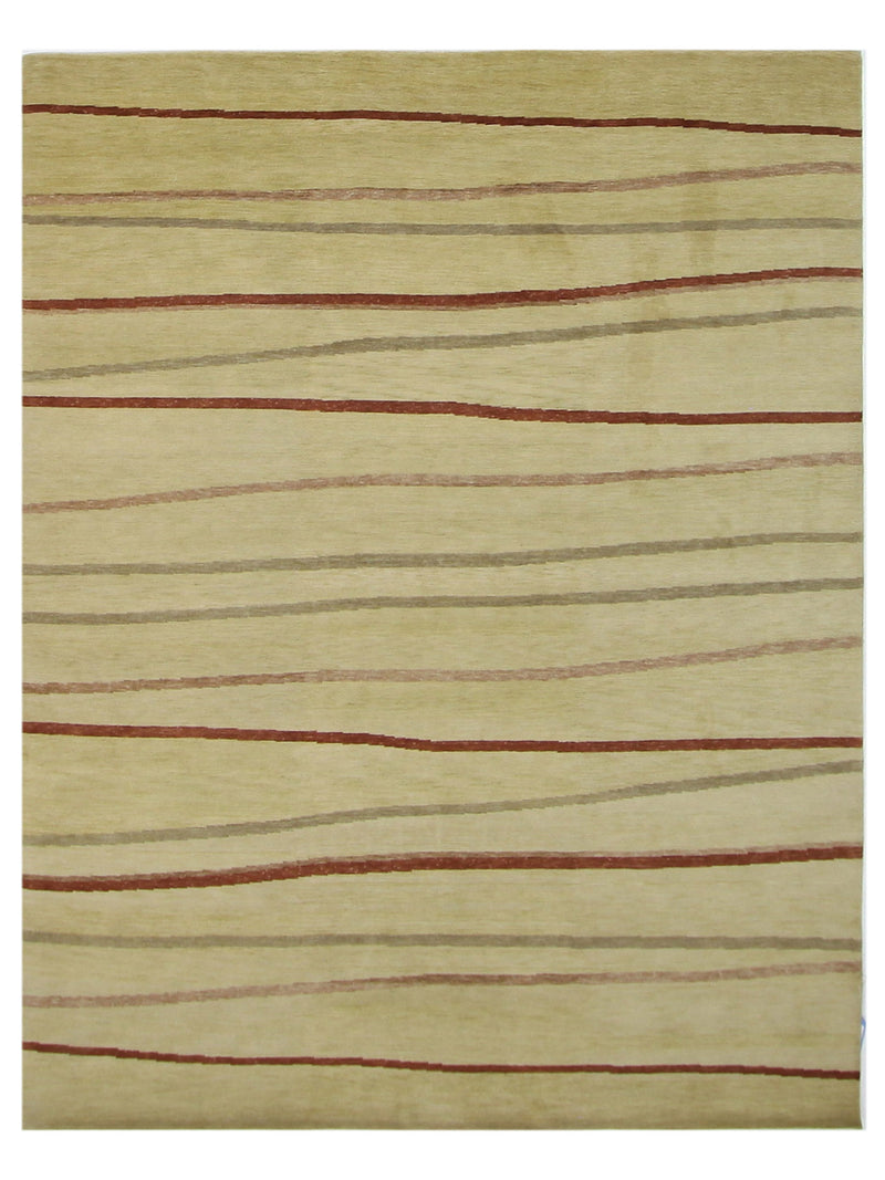 Pacific Wool and 20% Silk Green Brown Modern