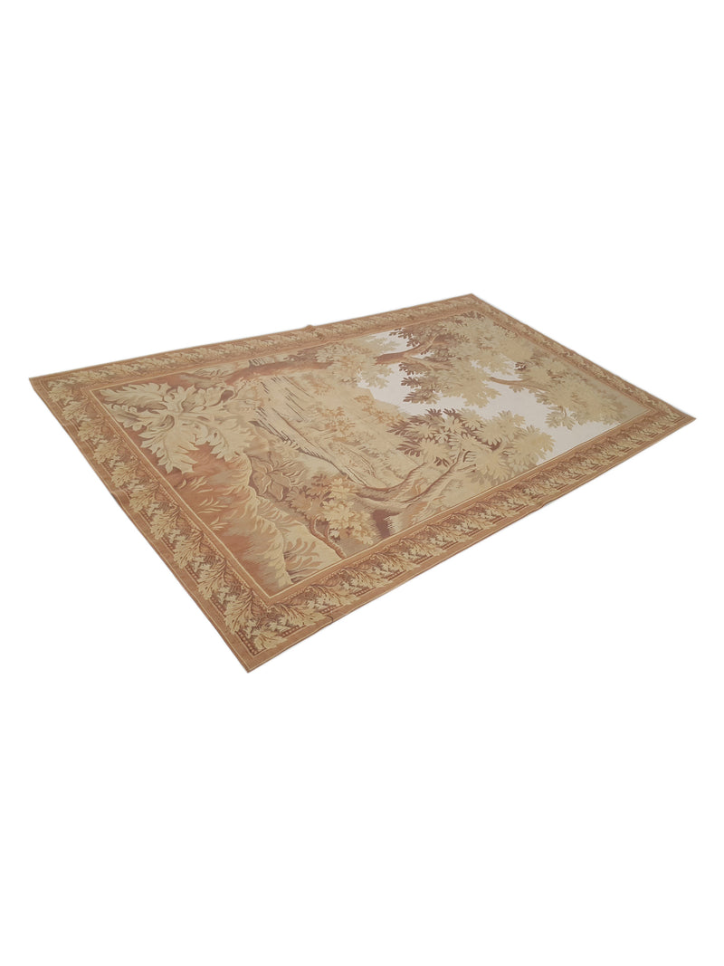 Pacific Tapestry 38064 Ivory Cream Tapestry Hand Knotted Rug