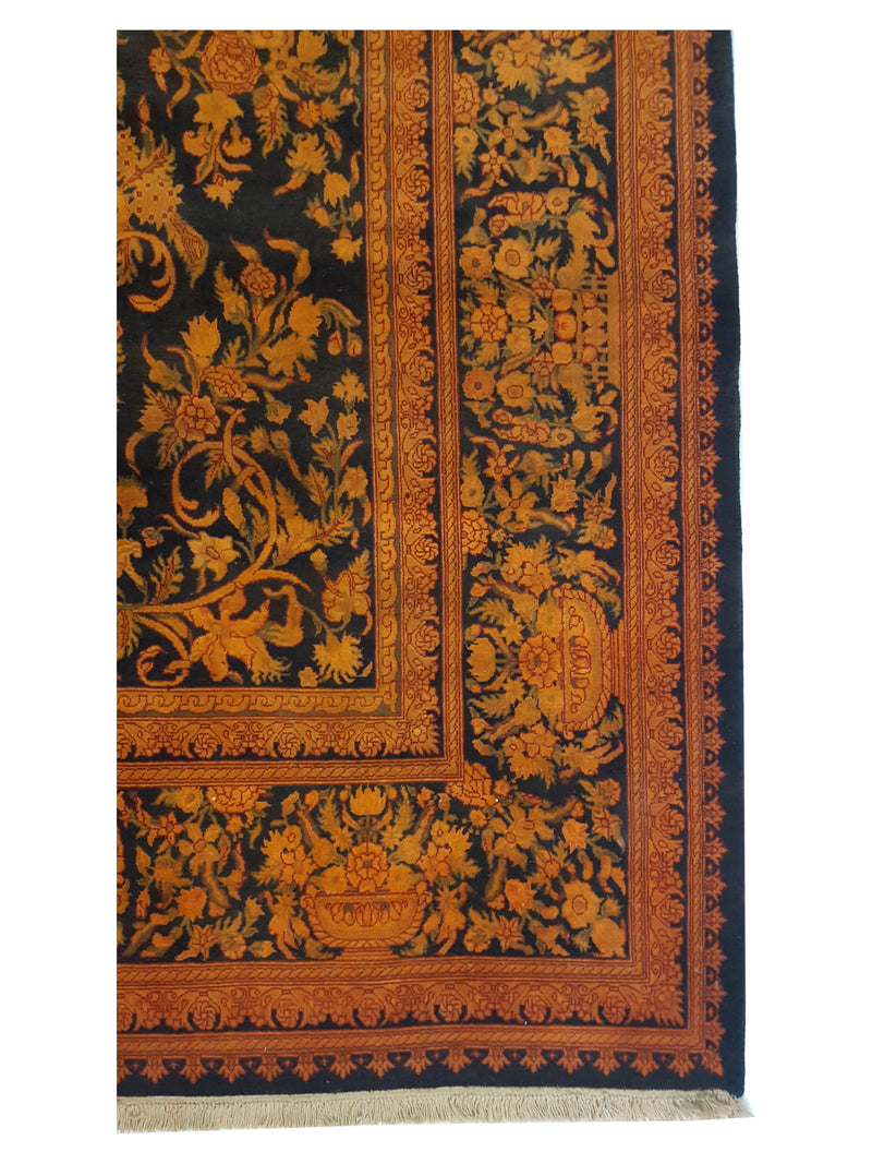 Pacific Classic 38066 Black Orange Traditional Hand Knotted Rug