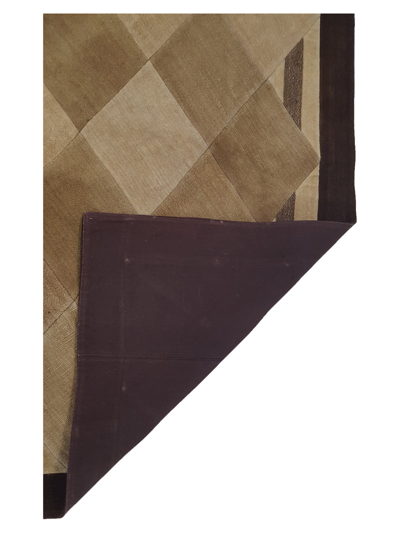 Pacific Patchwork 38136 Cream Burgundy Patchwork Hand Knotted Rug