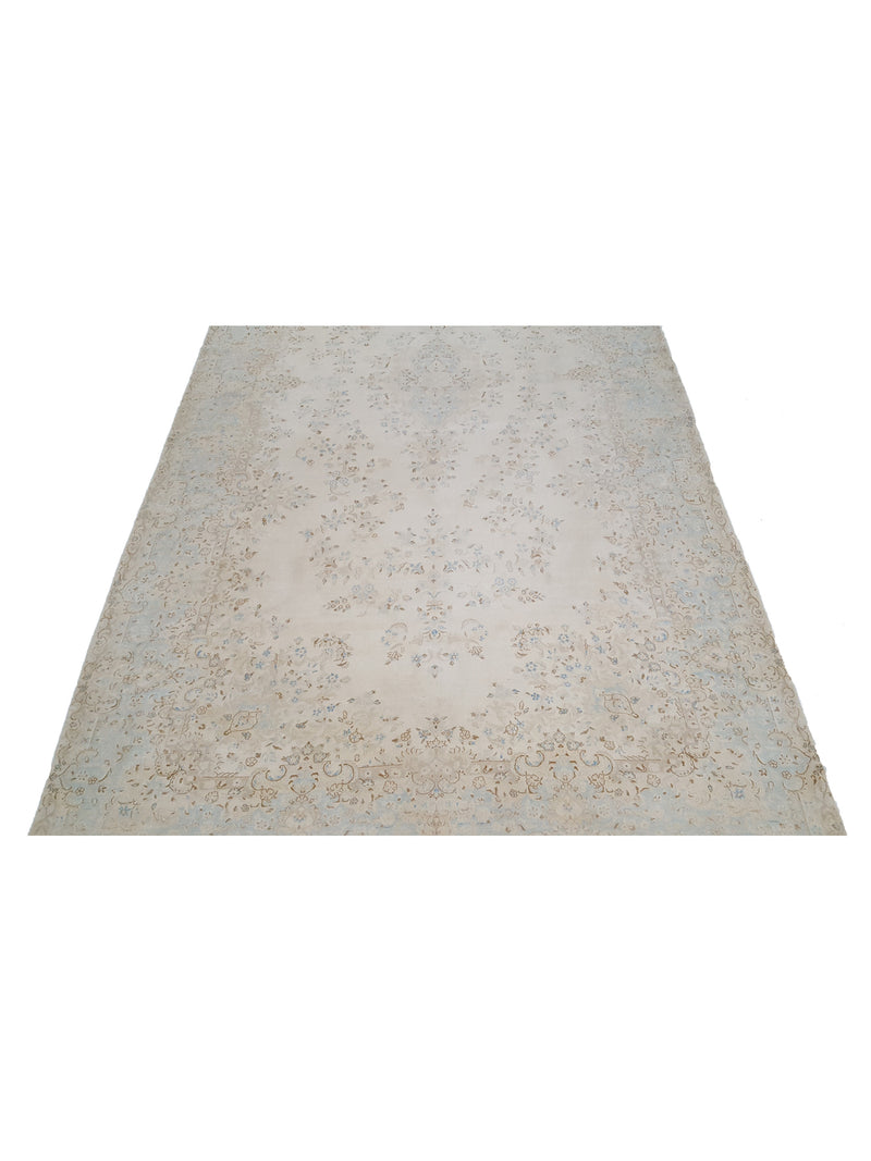 Pacific Kerman 38369 Beige Beige Traditional Hand Knotted Rug
