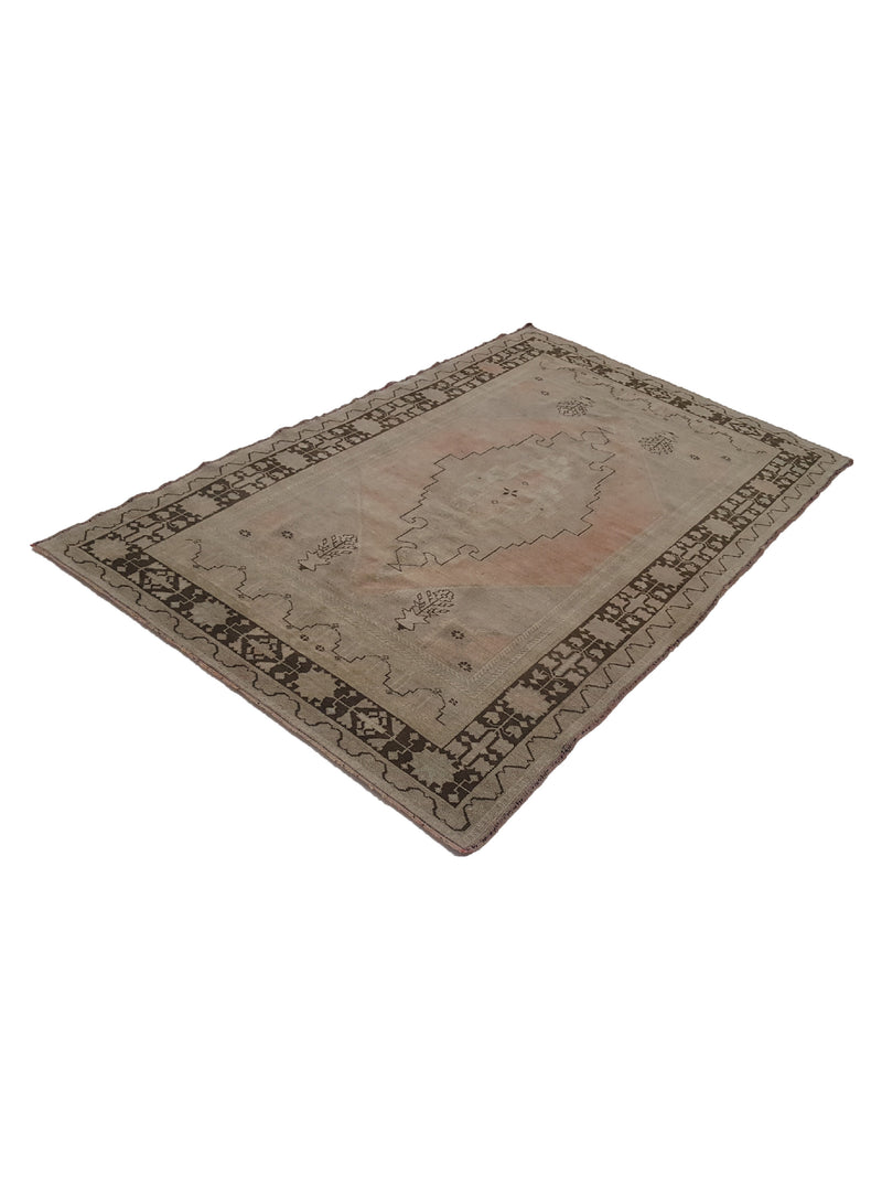 Pacific Anatolian 38405 Coral Brown Traditional Hand Knotted Rug