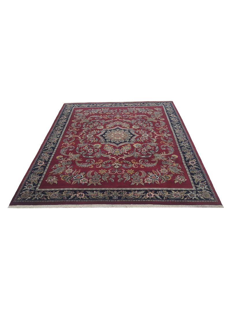 Pacific Loom 38441 Burgundy Black Traditional Hand Knotted Rug