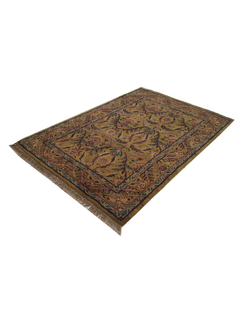 Pacific Agra 38450 Gold Gold Traditional Hand Knotted Rug