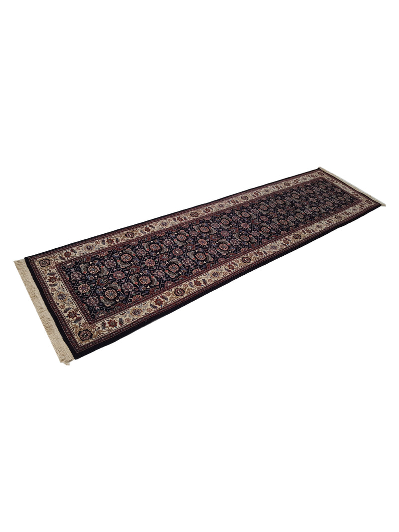 Pacific Chinese 160L 38470 Black Ivory Traditional Hand Knotted Rug