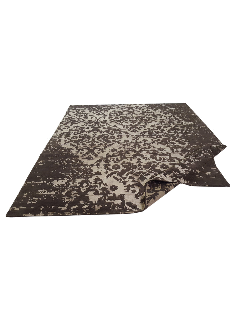 Pacific Modern-Np 38495 Brown Beige Transitional Hand Knotted Rug