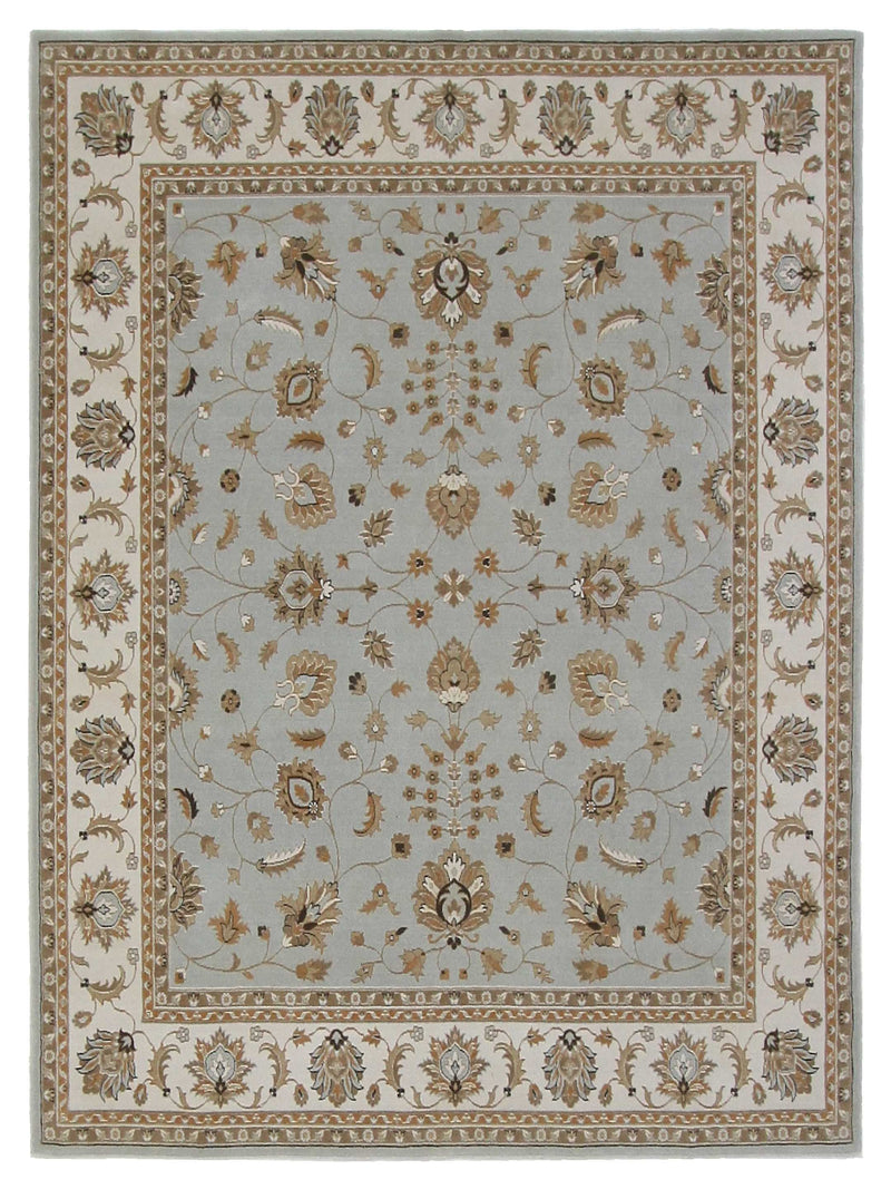Aira Pahari Sky Blue Ivory Traditional