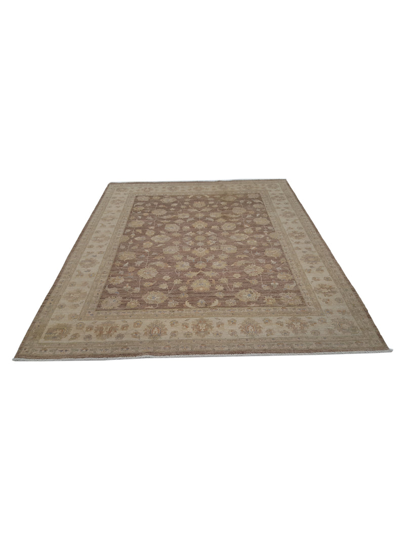 Pacific Ziegler 39196 Lt.Brown Beige Transitional Hand Knotted Rug