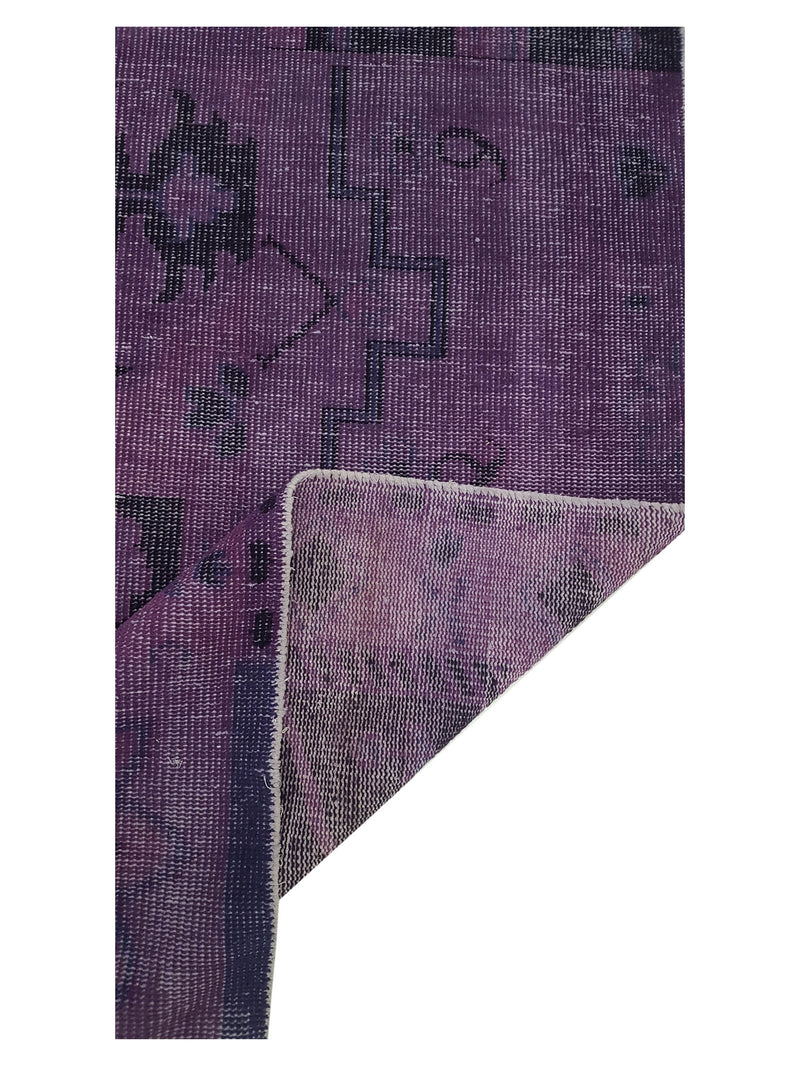 Pacific Vintage Revival 39253 Purple Black Vintage Hand Knotted Rugs