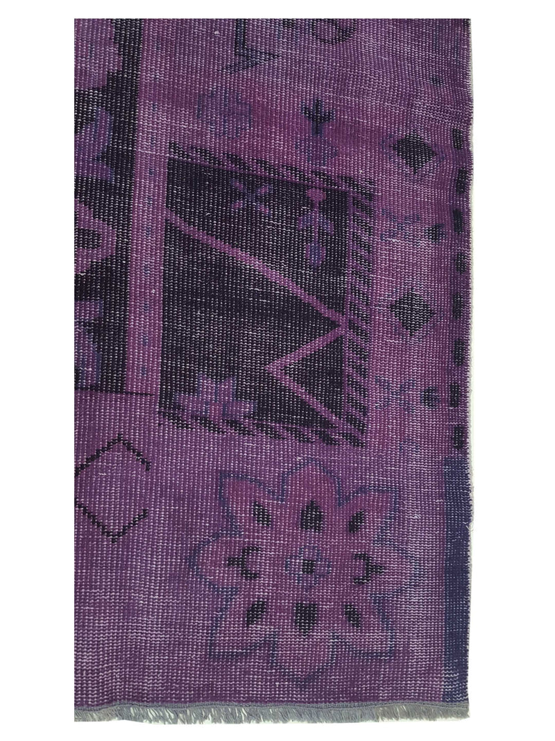 Pacific Vintage Revival 39253 Purple Black Vintage Hand Knotted Rugs