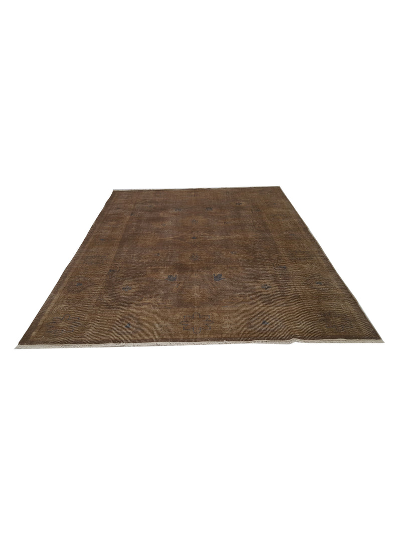 Pacific Vintage Revival 39257 Brown Brown Vintage Hand Knotted Rugs