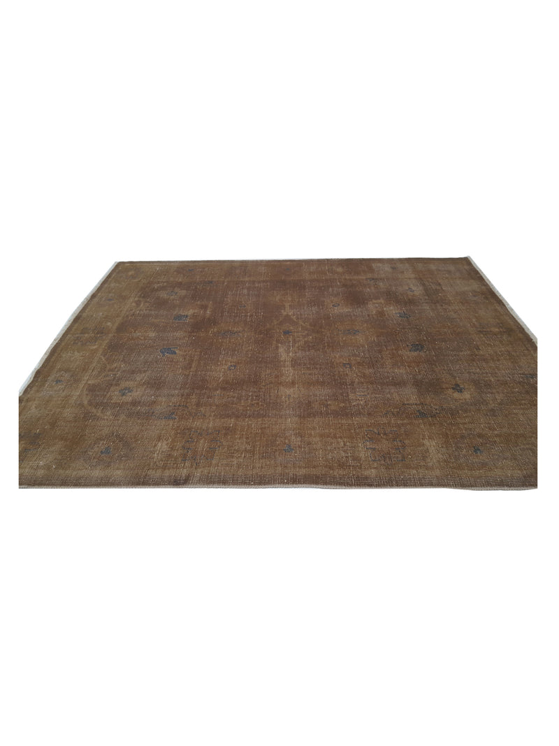 Pacific Vintage Revival 39257 Brown Brown Vintage Hand Knotted Rugs