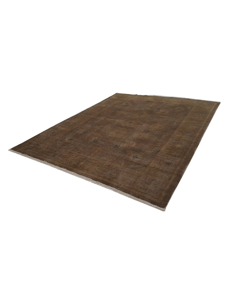 Pacific Vintage Revival 39257 Brown Brown Vintage Hand Knotted Rugs