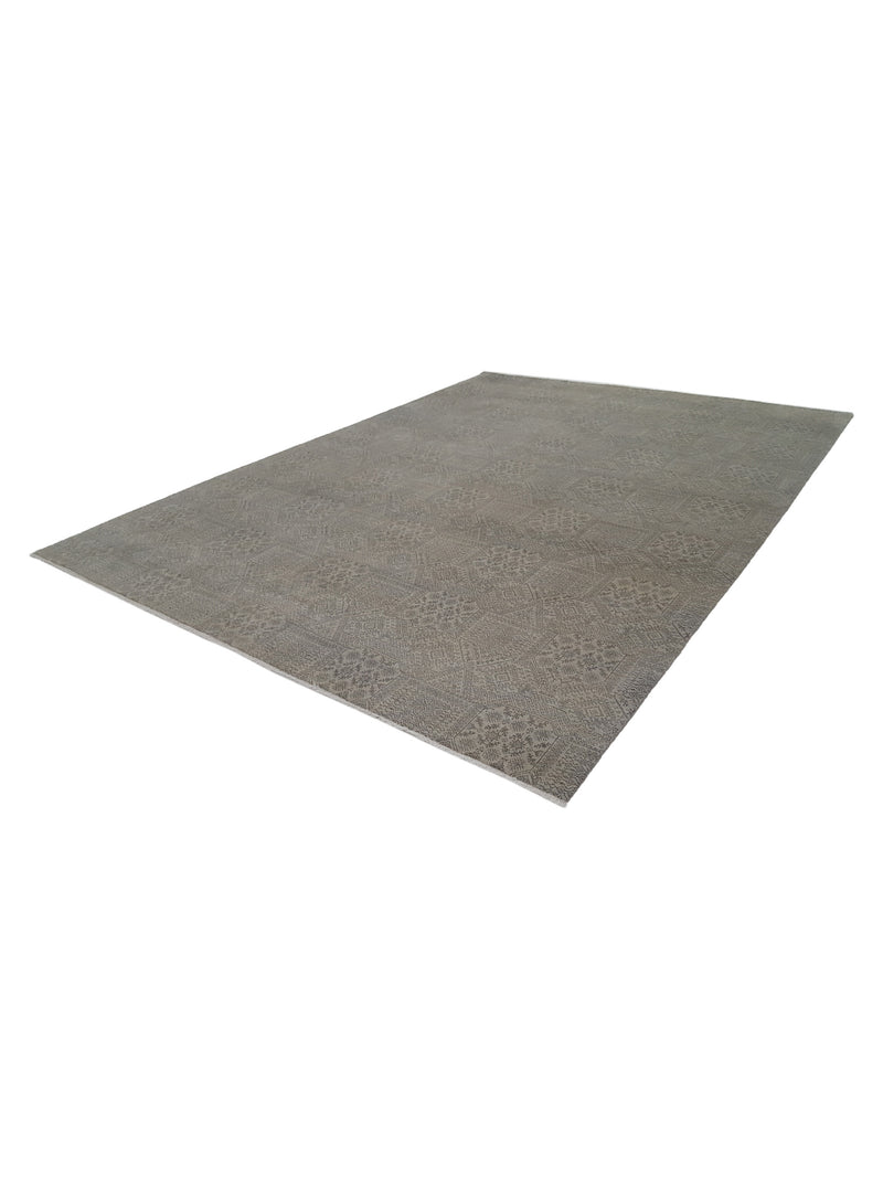 Pacific Modern 39281 Camel Grey Contemporary Hand Knotted Rug