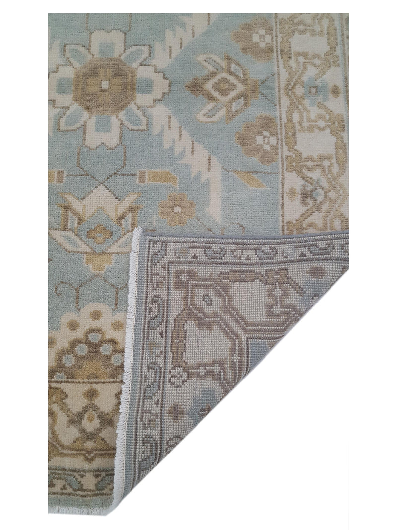 Pacific Marco 39286 Lt.Blue Ivory Transitional Hand Knotted Rug