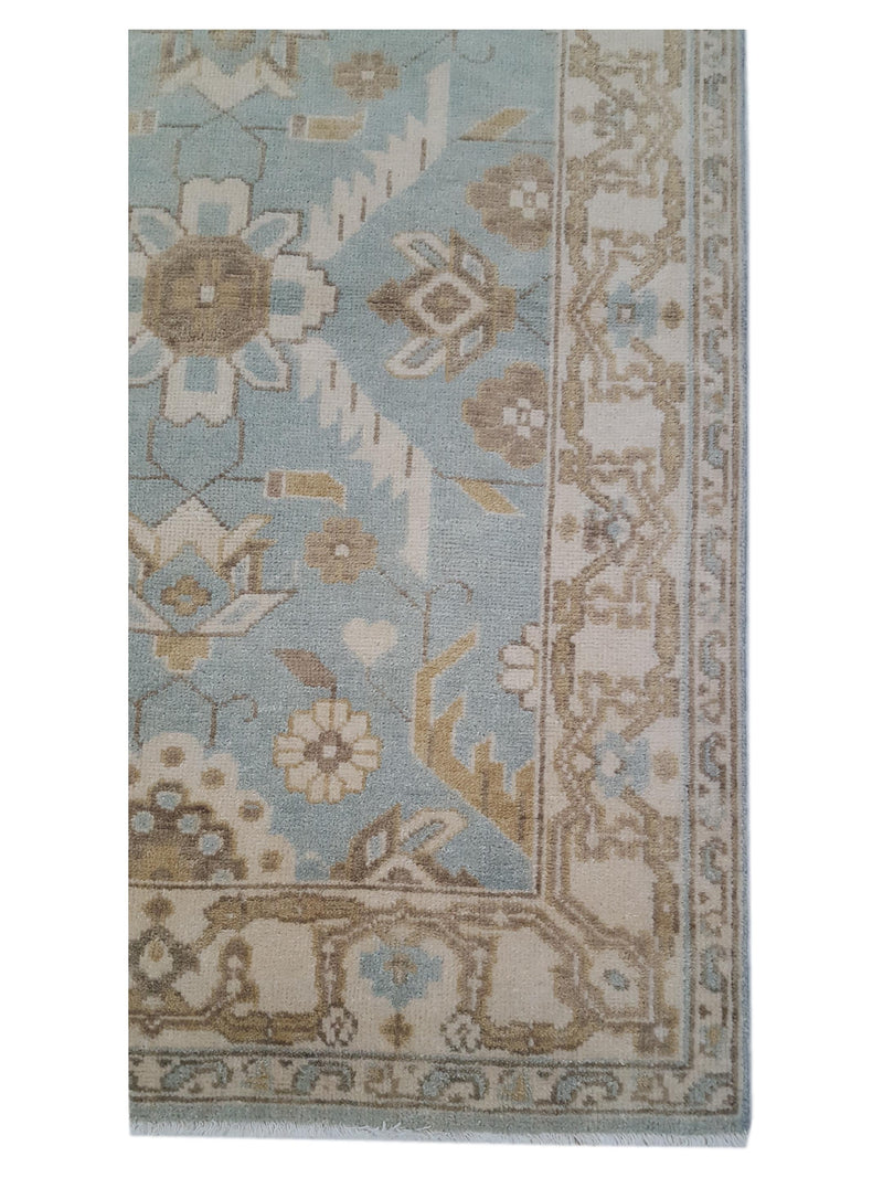 Pacific Marco 39286 Lt.Blue Ivory Transitional Hand Knotted Rug