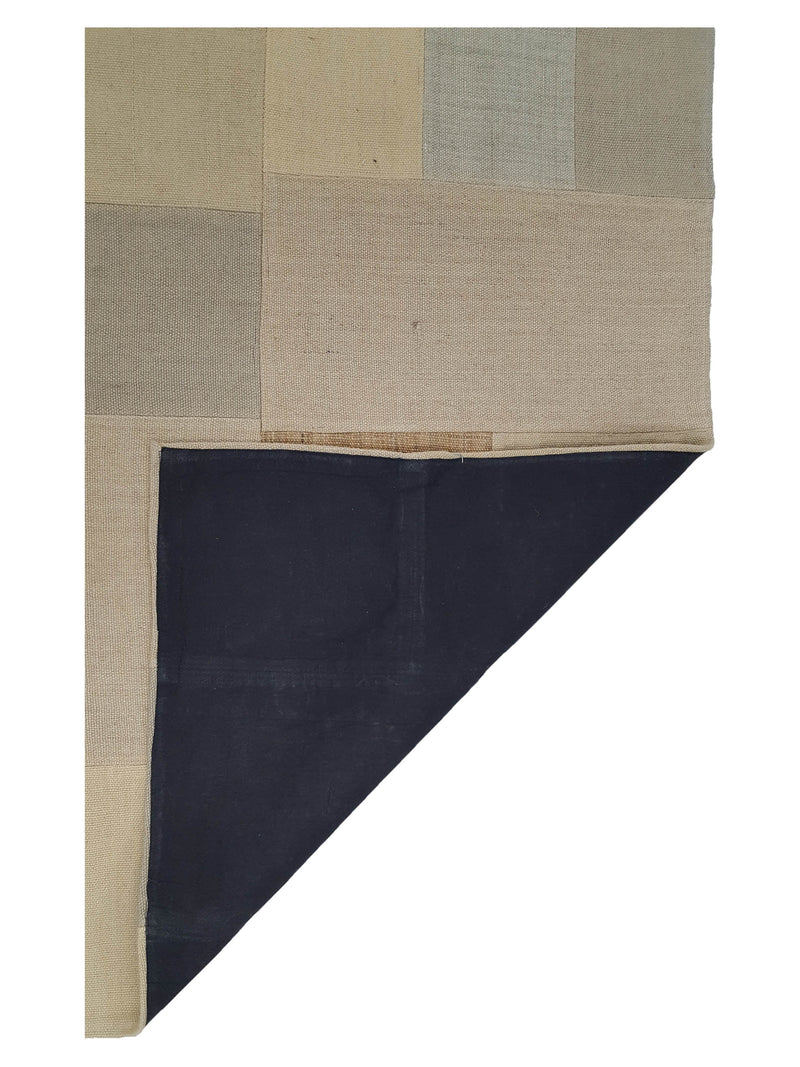 Pacific Patch Flatweave 39335 Beige Brown Patchwork Hand Knotted Rug