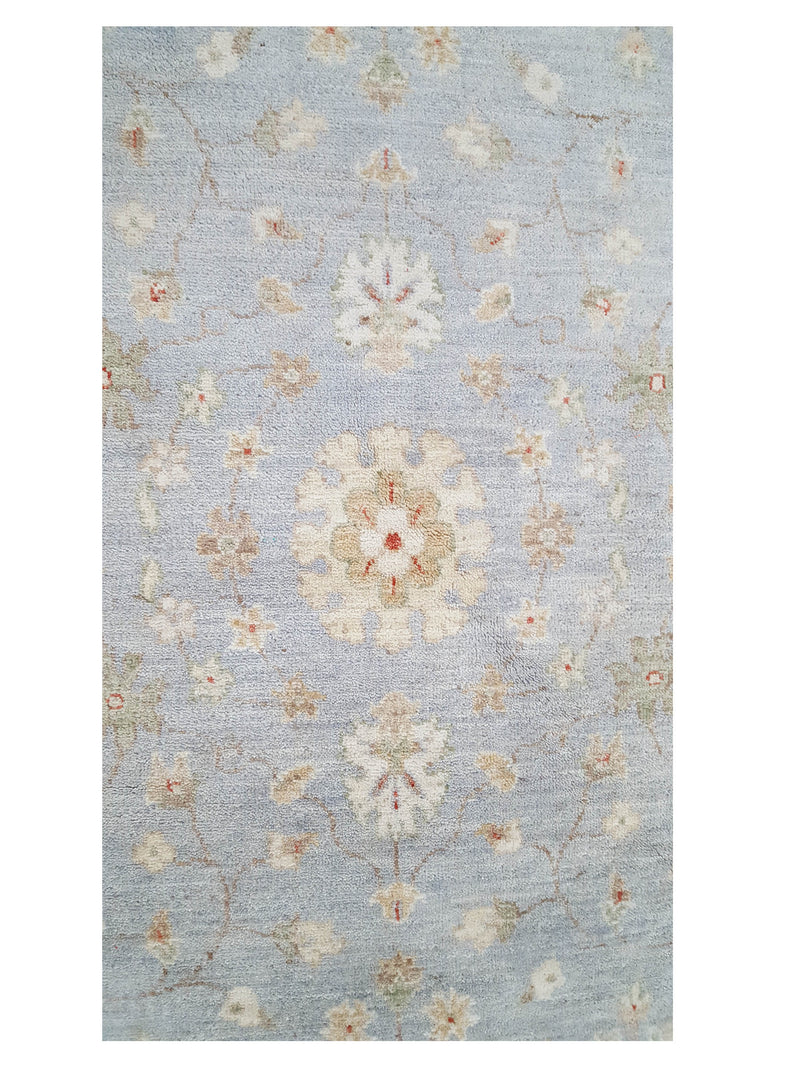 Pacific Ziegler 39397 Grey Ivory Transitional Hand Knotted Rug