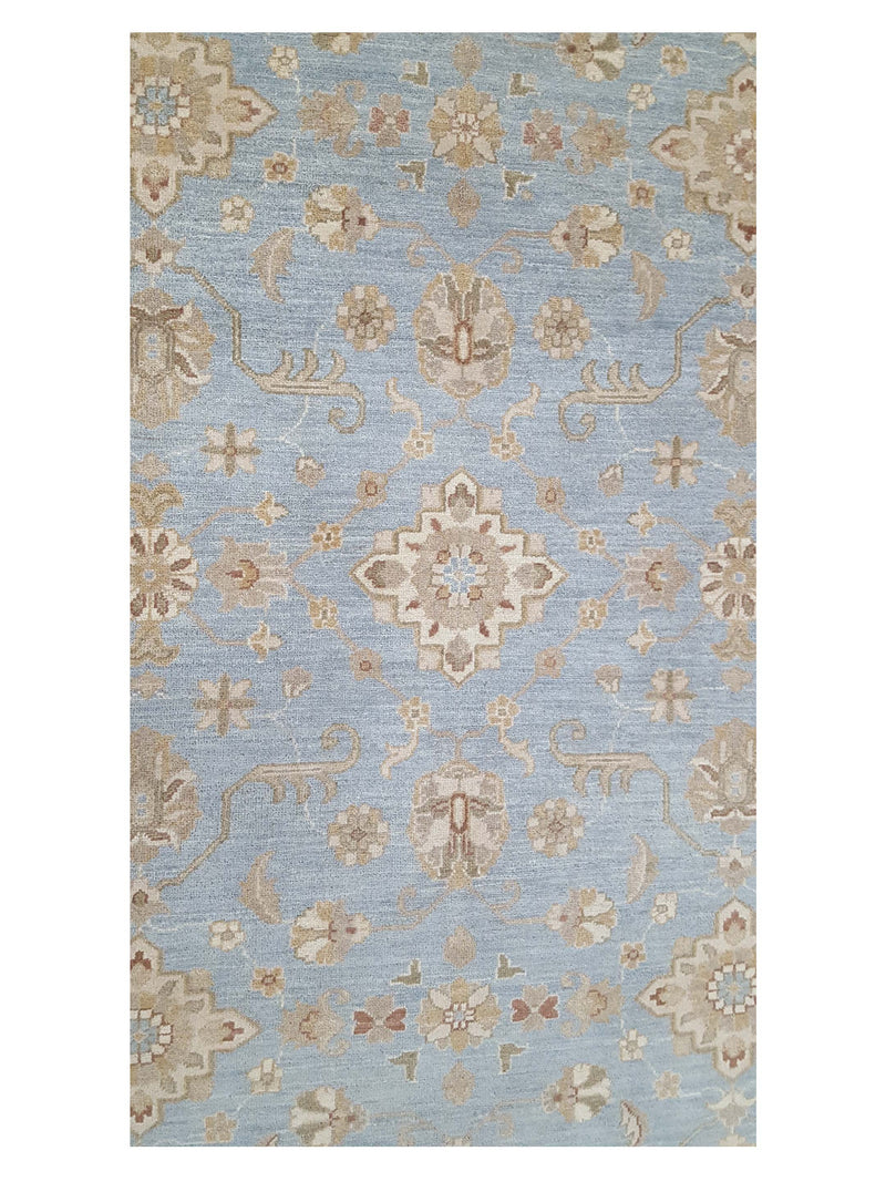 Pacific Ziegler 39443 Blue Ivory Transitional Hand Knotted Rug