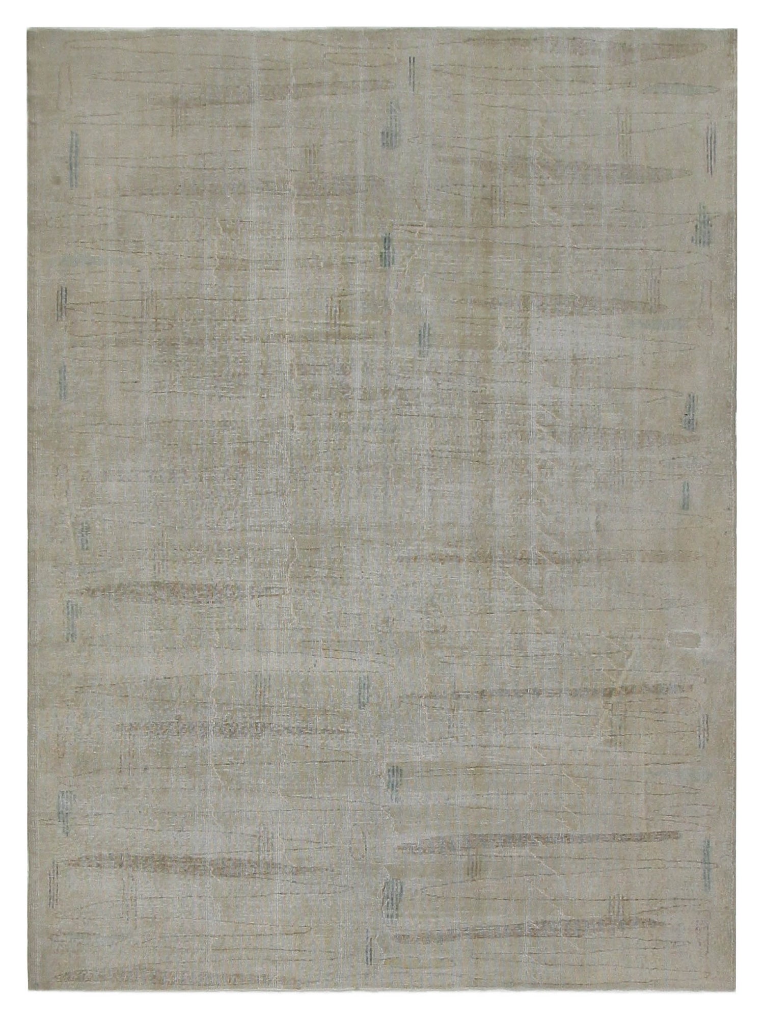 Pacific Vintage 39470 Ivory Ivory Vintage Hand Knotted Rug