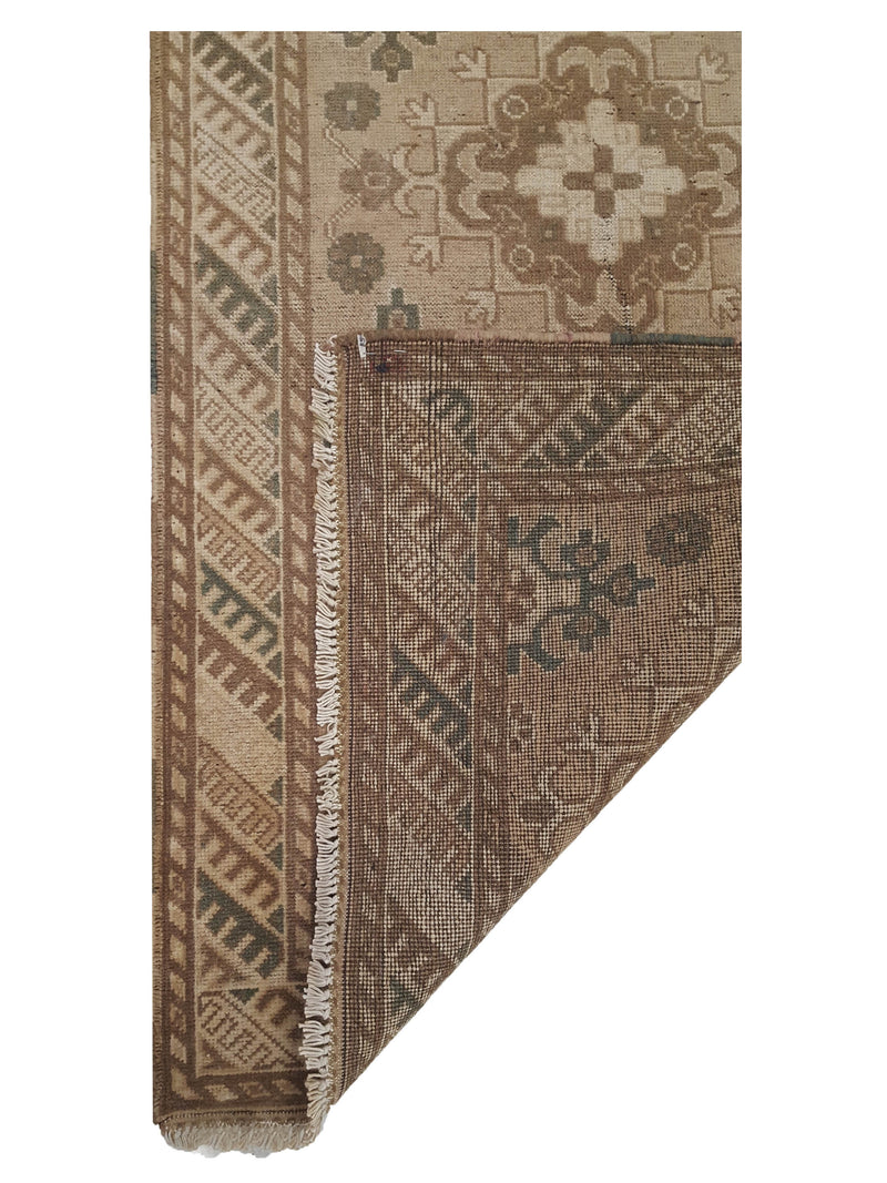 Pacific Shirvan 39488 Lt.Brown Ivory Traditional Hand Knotted Rug
