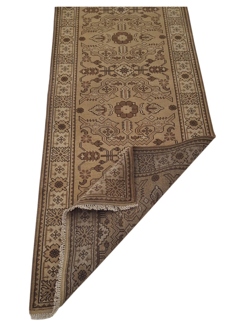 Pacific Shirvan 39491 Camel Ivory Traditional Hand Knotted Rug