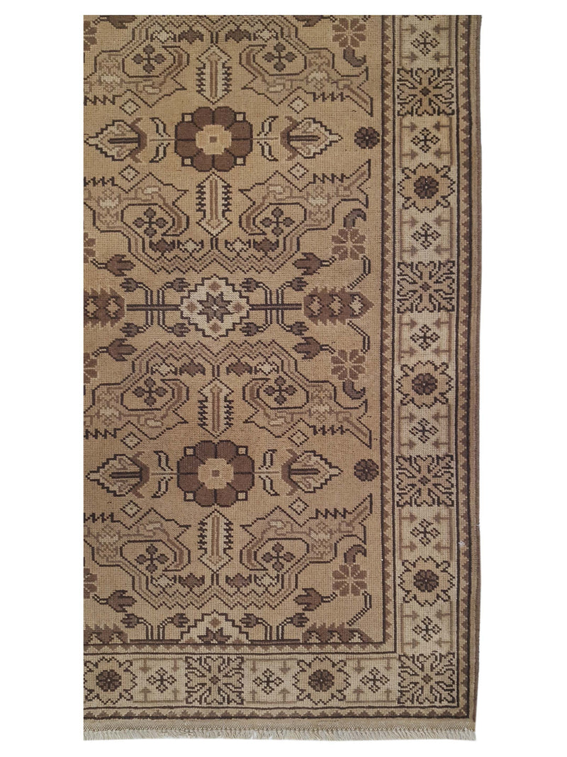Pacific Shirvan 39491 Camel Ivory Traditional Hand Knotted Rug