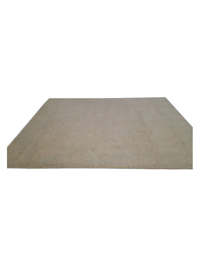 Pacific Khotan 39502 Beige Blue Transitional Hand Knotted Rug