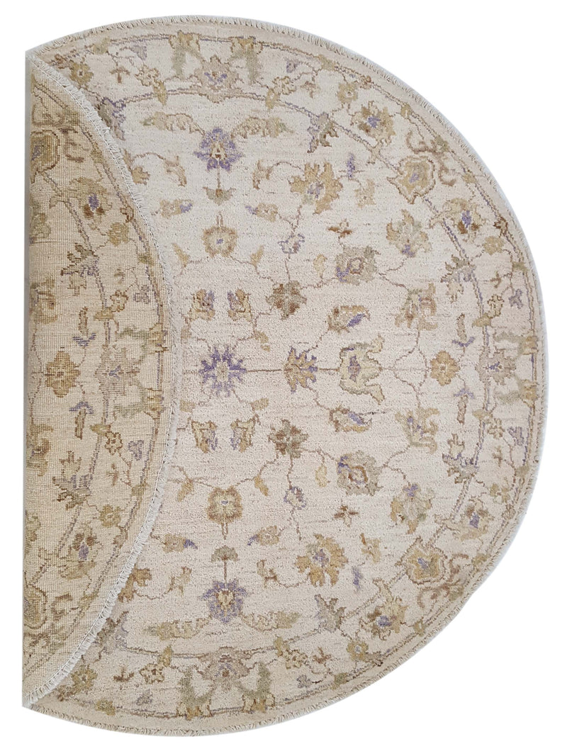 Pacific Ziegler 39515 Ivory Ivory Transitional Hand Knotted Rug