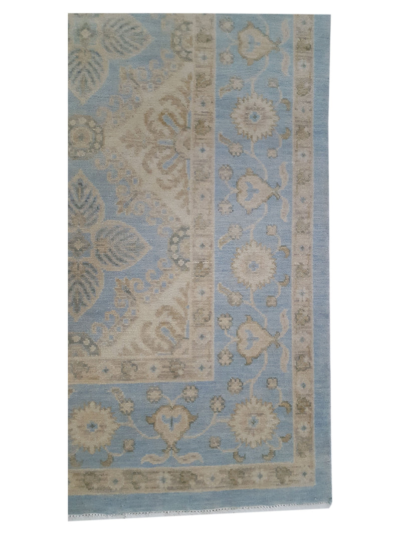 Pacific Khotan 39552 Aqua Aqua Transitional Hand Knotted Rug