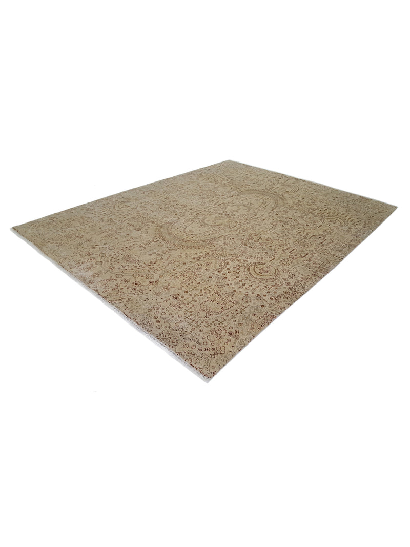 Pacific Jewel 39559 Beige Beige Transitional Hand Knotted Rug