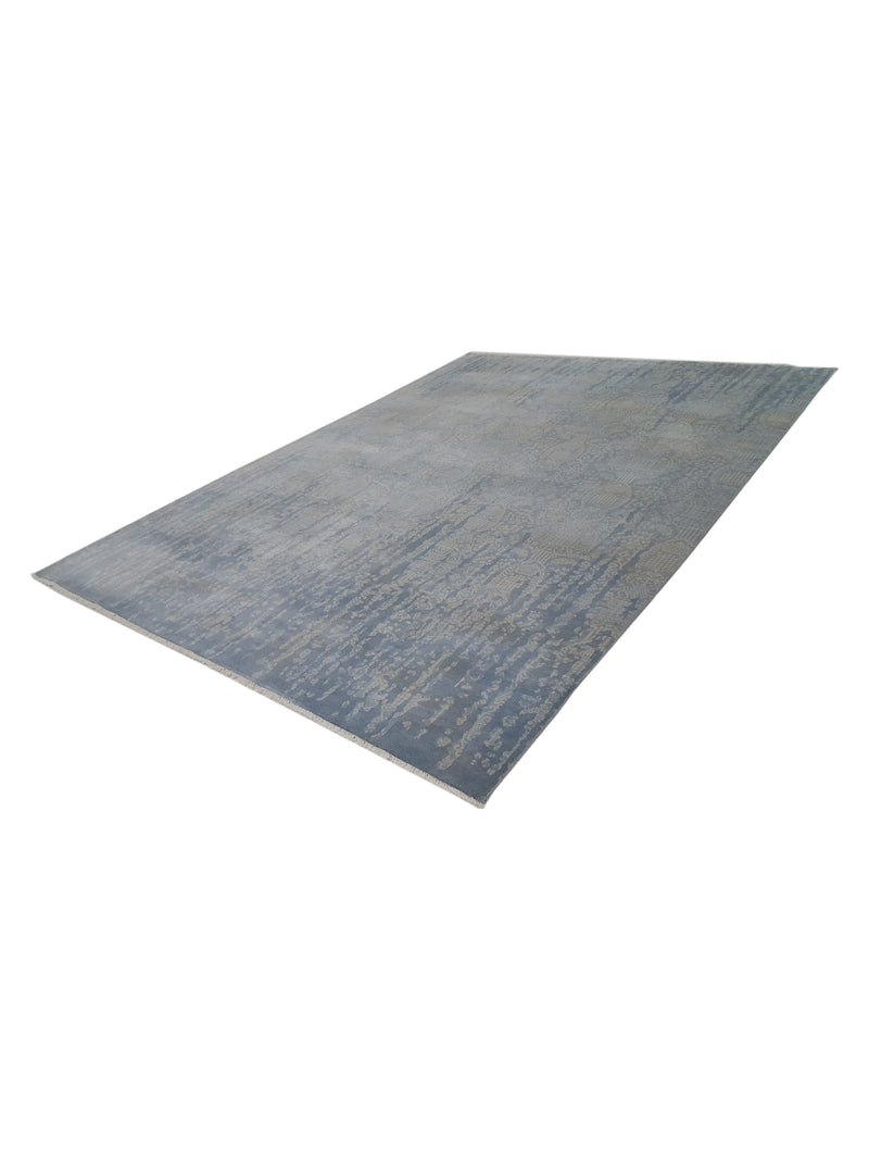 Pacific Jewel 39565 Silver Grey Transitional Hand Knotted Rug