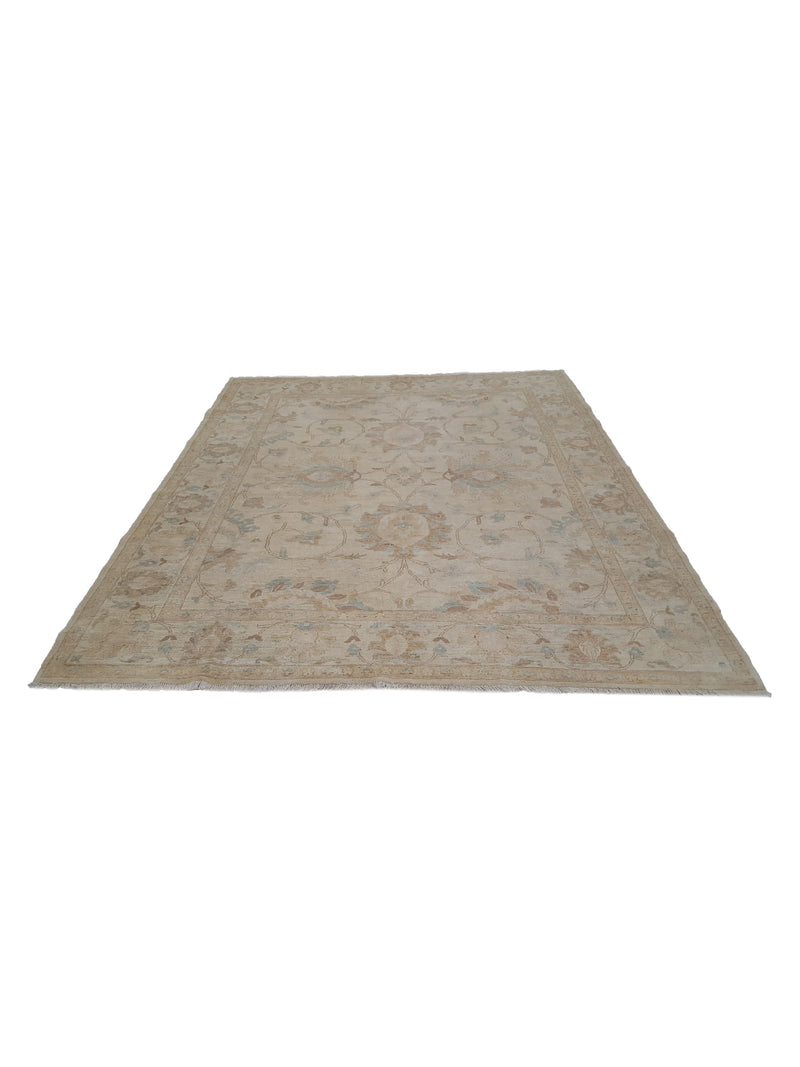 Pacific Ziegler 39632 Ivory Ivory Transitional Hand Knotted Rug