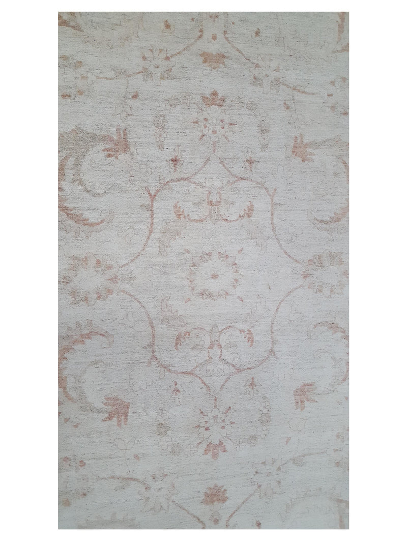 Pacific Ziegler 39646 Ivory Lt.Brown Transitional Hand Knotted Rug