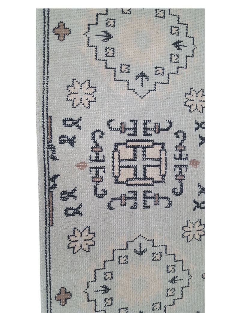 Pacific Vintage Khotan 39691 Beige Grey Vintage Hand Knotted Rug