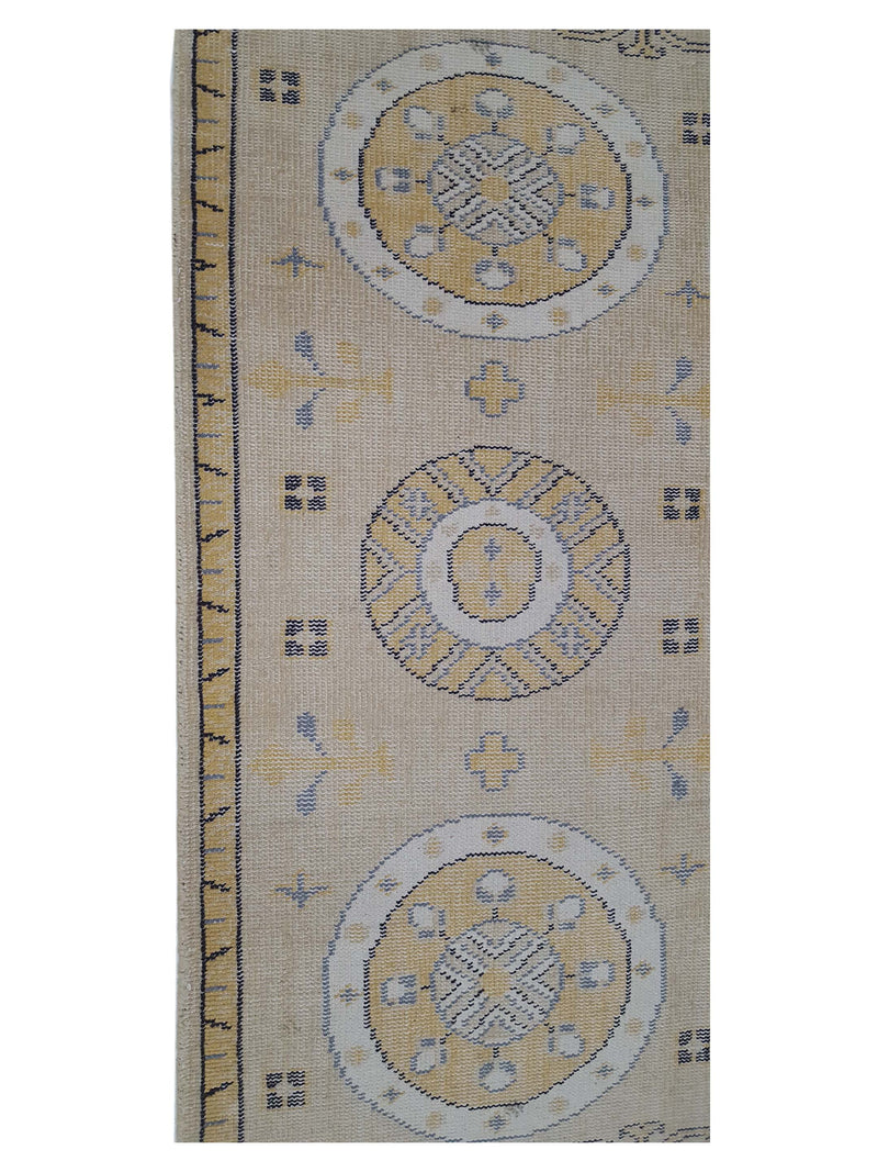 Pacific Vintage Khotan 39701 Beige Gold Vintage Hand Knotted Rug