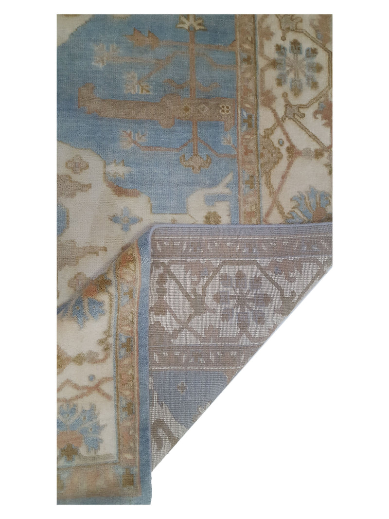 Pacific Marco 39771 Lt.Blue Beige Transitional Hand Knotted Rug