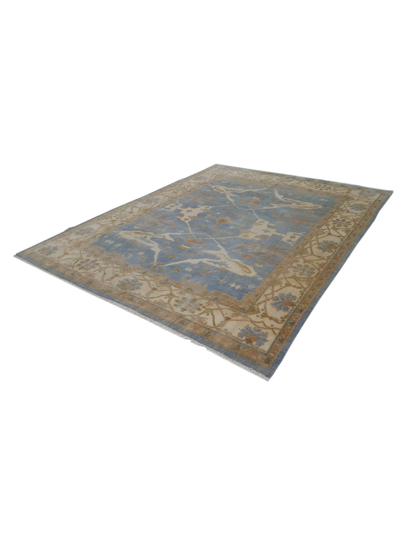 Pacific Marco 39771 Lt.Blue Beige Transitional Hand Knotted Rug